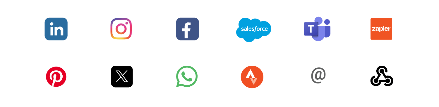 Key Ambassify integration are: Microsoft Teams, Slack, Zapier, BI-tools, CRM, ATS, Strava